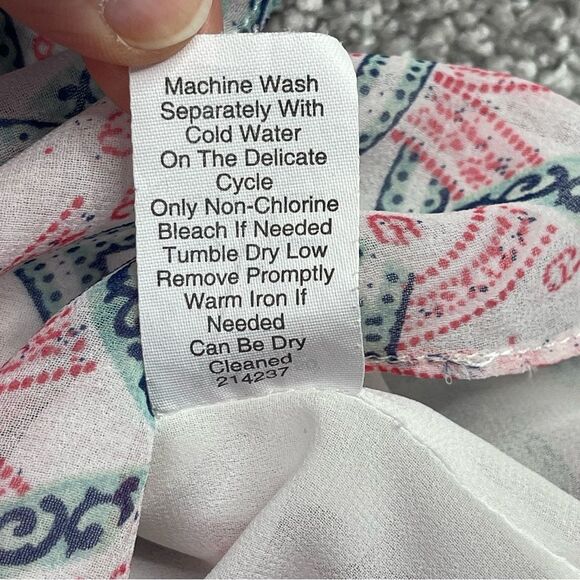 Cabi Sleeveless Top Women's Small Multicolor Mosaic Print Lightweight Lined - Picture 10 of 13